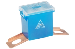 FUSIVEL MEGA MACHO LATERAL ELEMENTO CURTO 100A AZUL