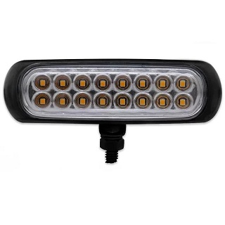 FAROL AUXILIAR INDIVIDUAL 16 LEDS LUZ NA COR SUPER BRANCO 12V (FAROL P/REPOSICAO AP954)