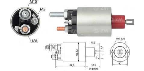 AUTOMATICO PT PRESTOLITE M100R 12V CAM VW 8.120/8150/13180/13190/17210