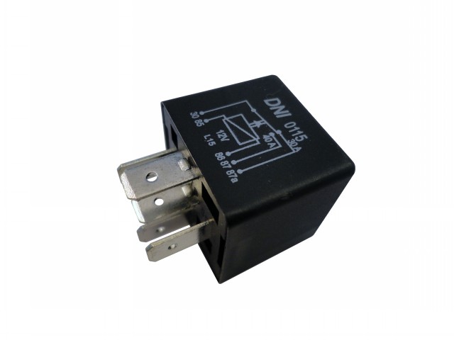 RELE AUXILIAR S/ SUP 40/30A 12V REVERSOR 5 TERMINAIS