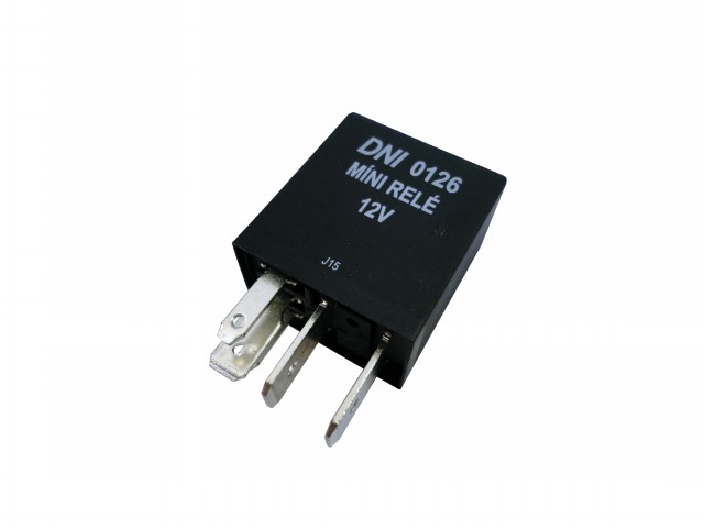 RELE MINI AUX 30/20A 12V 5T REVERSOS/VENTILADOR/AR COND./MEDIDOR/ UNIVERSAL