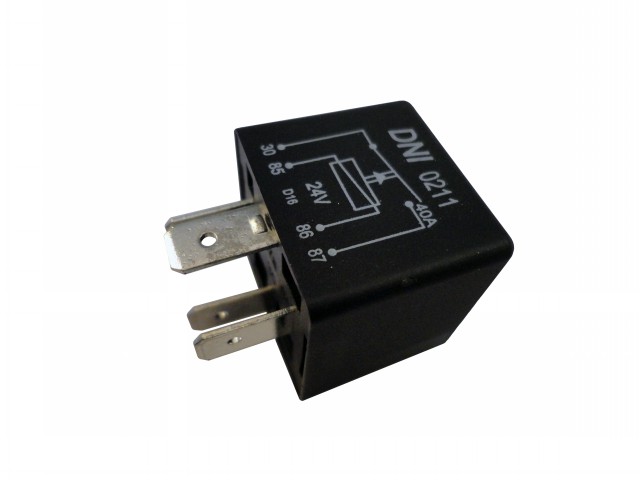 RELE AUXILIAR 4 PINOS S/ SUP 40A 24V