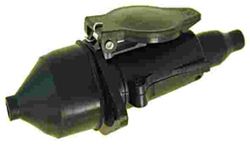 TOMADA PLASTICA SCANIA/VOLVO 7P COMPLETA PRETA