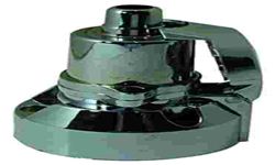 TOMADA PLASTICA P/CARRETINHA 6P COMPLETA CROMADA
