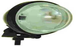 FAROL MINI MILHA PRETO 92MM REDONDO