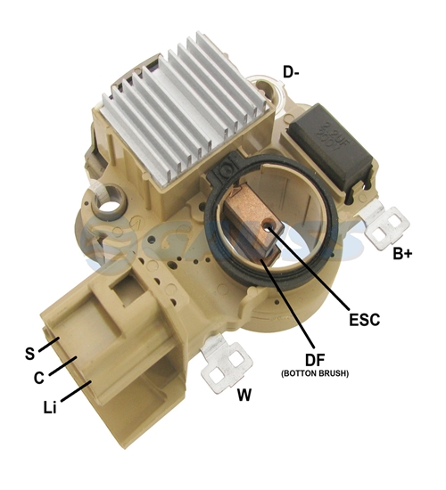 REGULADOR VOLT FORD FIESTA 1.4 GASOLINA  DIESEL 01> FUSION  1.6 DIESEL  GASOLINA 02> 14V