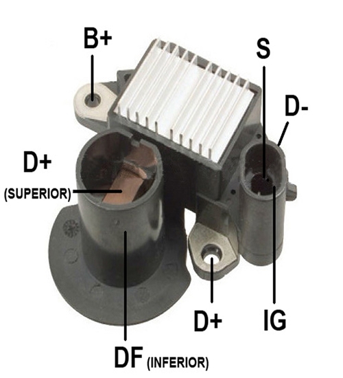 REGULADOR VOLT DIVERSOS APLICACAO MARITIMA REG 5SI 14V