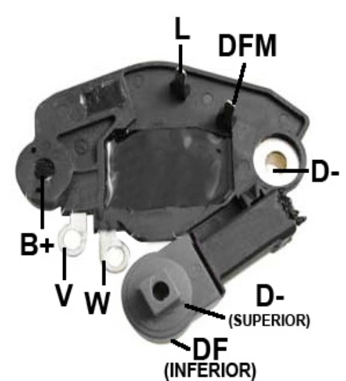 REGULADOR VOLT CITROEN BERLINGO DIESEL GASOLINA XSARA DIESEL FIAT SCUDO DIESEL PEUGEOT 206 98>
14V