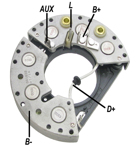 PLACA RETIFICADORA 65A PRESTOLITE D20/SILVERADO/ESCORT/VERONA/GOL/POINTER MOTOR AP