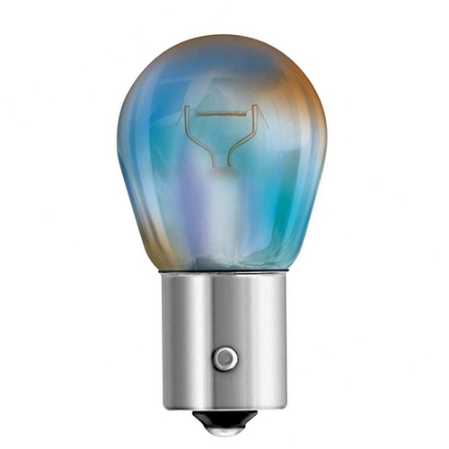 LAMPADA 1 POLO PINO EM V 12V PY21W 21W CROMO VIOLETA