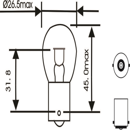 LAMPADA 1141 12V 21W