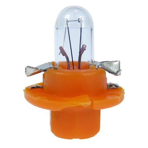 LAMPADA PAINEL 1.1W 12V BASE BX8.4D BULBO INCOLOR LARANJA