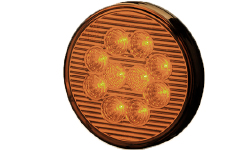 LANTERNA TS LED BIVOLT 125MM FIXACAO TRASEIRA/FRONTAL RANDON ONIBUS AMARELA