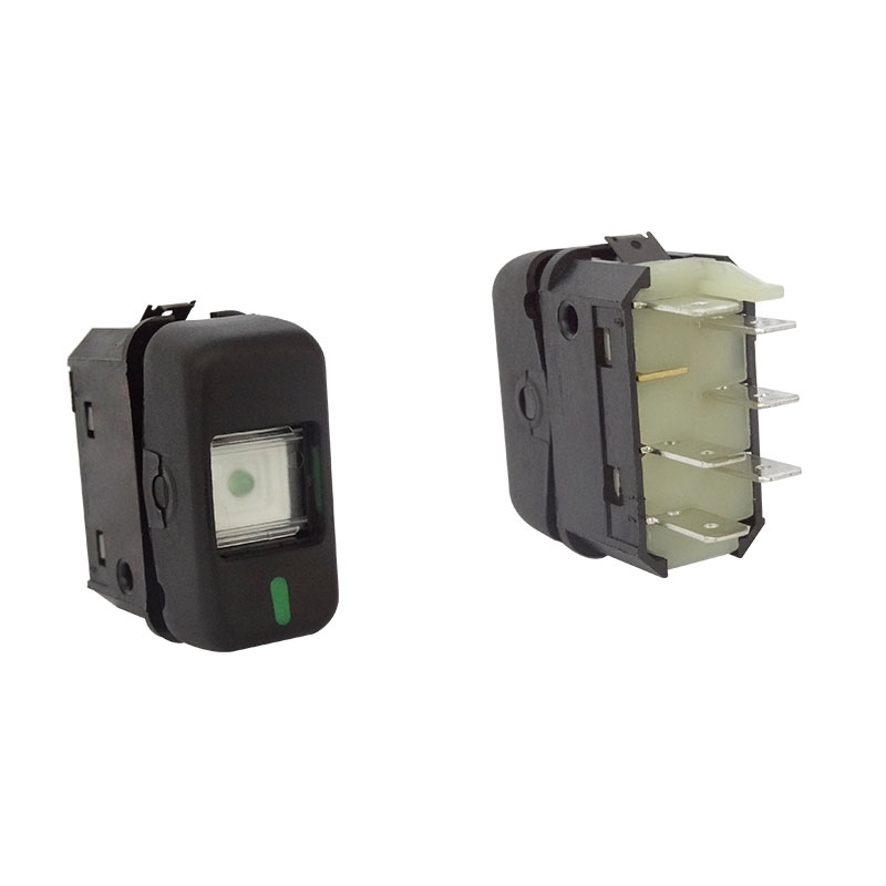 INTERRUPTOR LIGA DUPLA AGRALE CAMINHOES E ONIBUS 88> 24V 1POSICAO 6TERMINAIS PRETO
