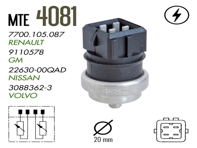 PLUG ELETRONICO RENAULT MASTER 2.5 L4 16V DIESEL 2004>2013