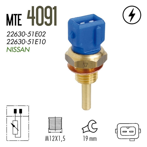 PLUG ELETRONICO AGUA KIA SPHIA SPORTAGE 1.5 2.0 2.2 8V 16V GAS 95>03
