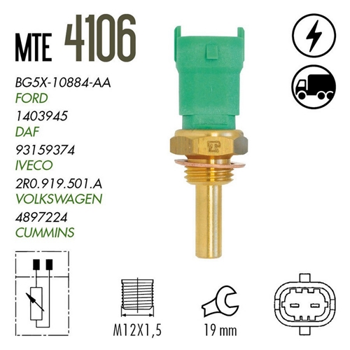 PLUG ELETRONICO AGUA CARGO/F250 2T