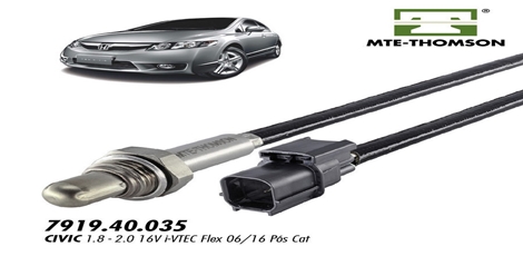 SONDA LAMBDA HONDA CRV CIVIC 09> IVTEC ACCORD 2.0 16V POS CAT 4FIOS 35CM