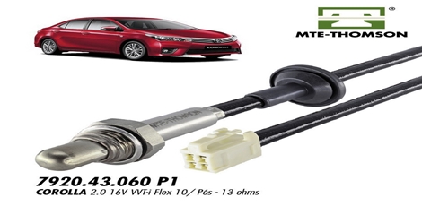 SONDA LAMBDA TOYOTA COROLLA 10>15 VVTI HYUNDAI SANTA FE 01>03 POS CAT 4FIOS 60CM