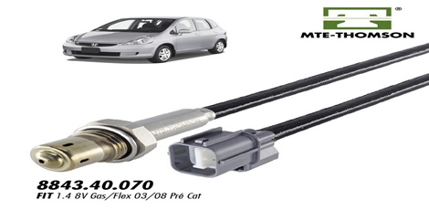 SONDA LAMBDA PLANAR HONDA FIT 03>06 VTEC GAS/FLEX PRE CAT 4FIOS 70CM