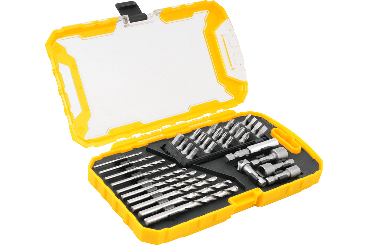 JOGO DE BITS BROCAS E SOQUETES C/ 35 PECAS